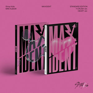Stray Kids - MAXIDENT Standard Edition CD+Pre-Order Benefit (T-Crush+Heart ver. Set)