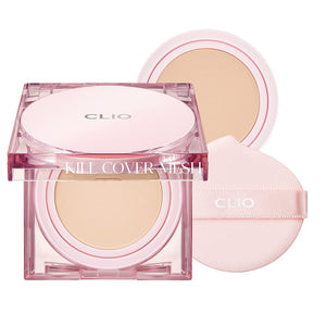CLIO Kill Cover Mesh Glow Cushion Foundation ([Refill Included] 15g*2, 21N LINEN)