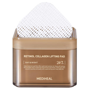 MEDIHEAL Retinol Collagen Lifting Pad - Lifting Pads for Enhancing Skin Texture Firmness 100 Pads